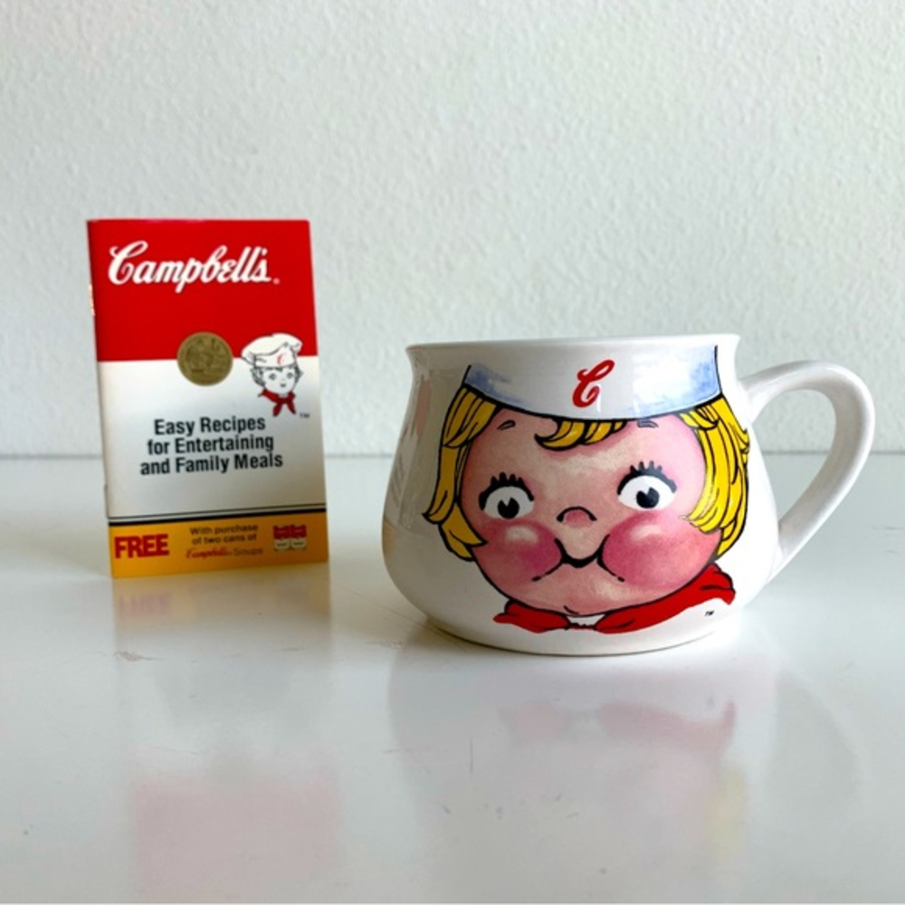 Campbells soup‎ mug and Campbell’s recipe booklet. EUC, one mug Copywrite 1988